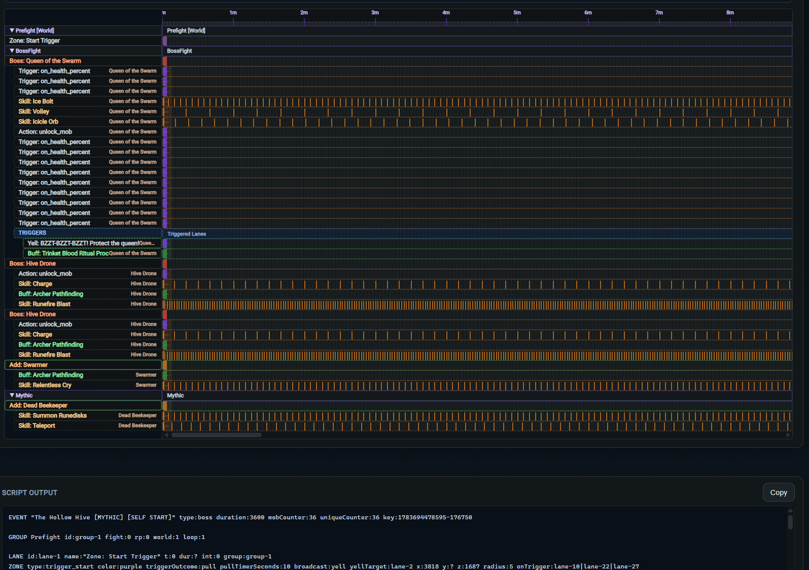 Encounter Flow timeline editor