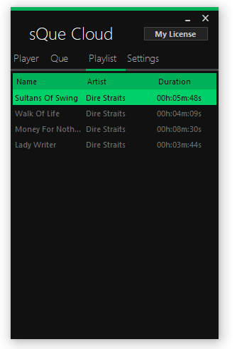 sQue Cloud playlist